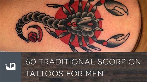 scorpio tattoos for males|60 Traditional Scorpion Tattoo Designs for Men